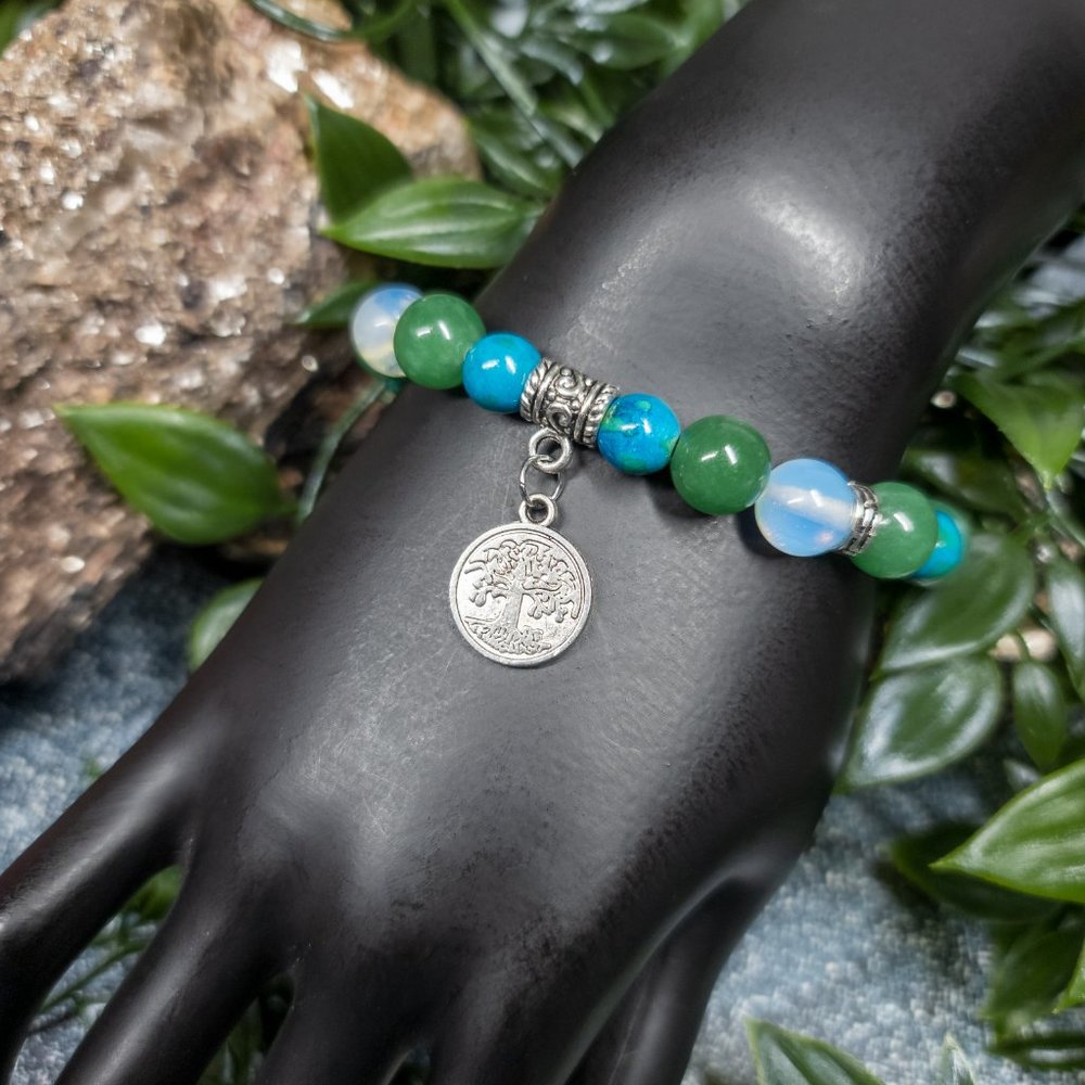 Aventurine and Opalite Bracelet by Ulara Moon - Picture 5 of 7